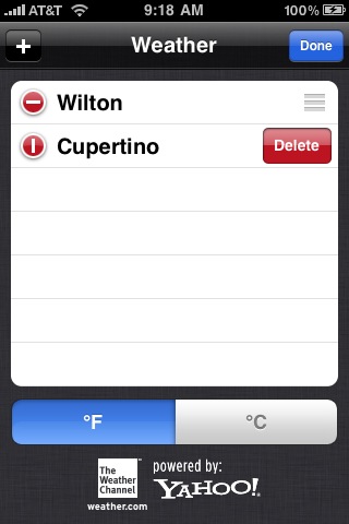 Delete item from an iPhone list