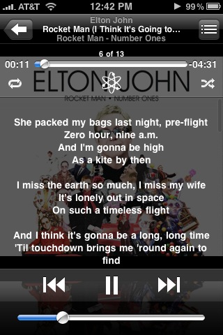 Displaying lyrics while playing songs Displaying lyrics while playing songs