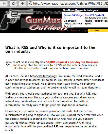 image of my post at another website